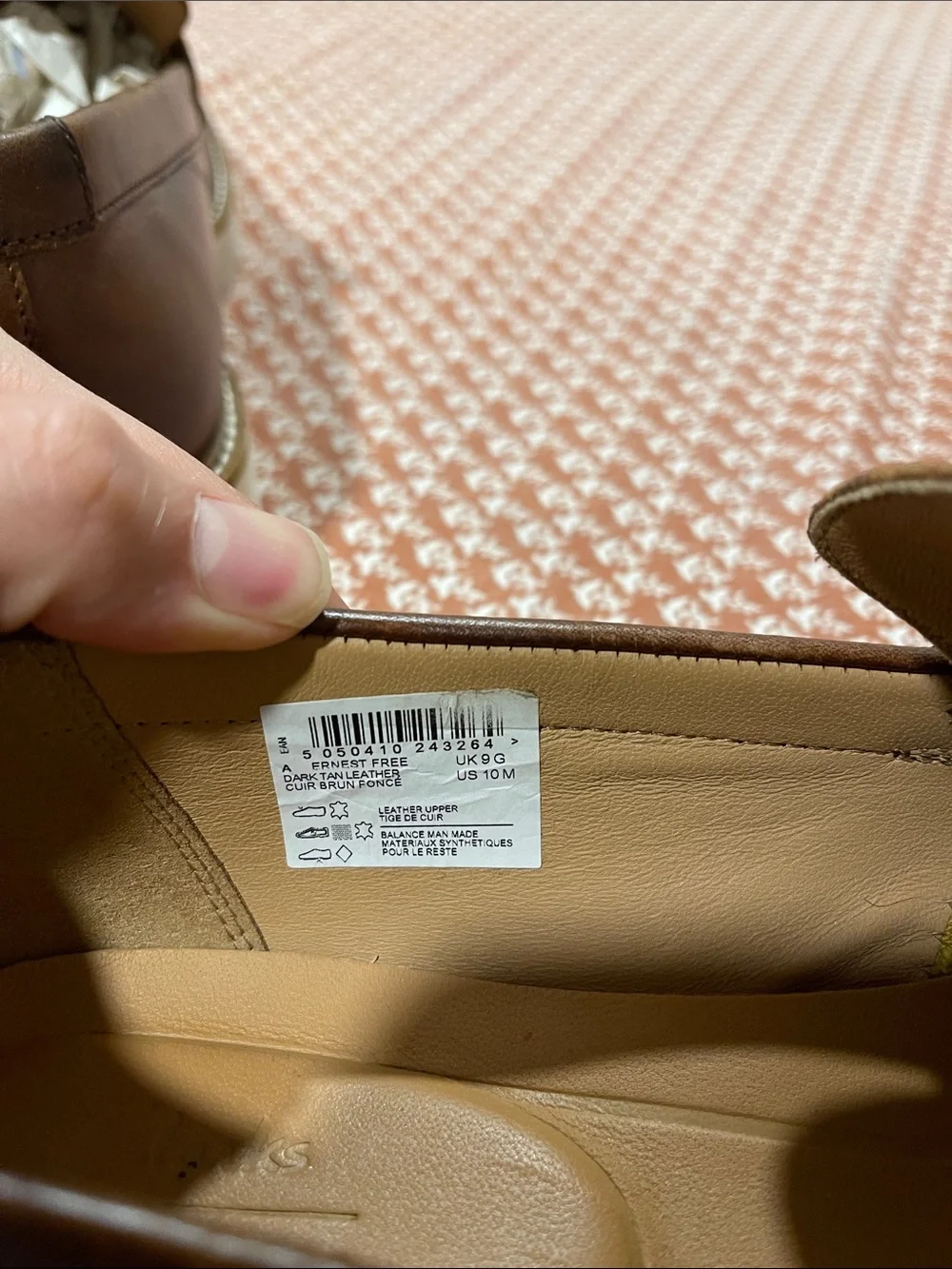 Clarks smooth chestnut